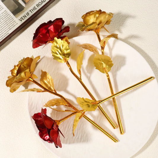 24K Gold Foil Rose Eternal Flower Gift