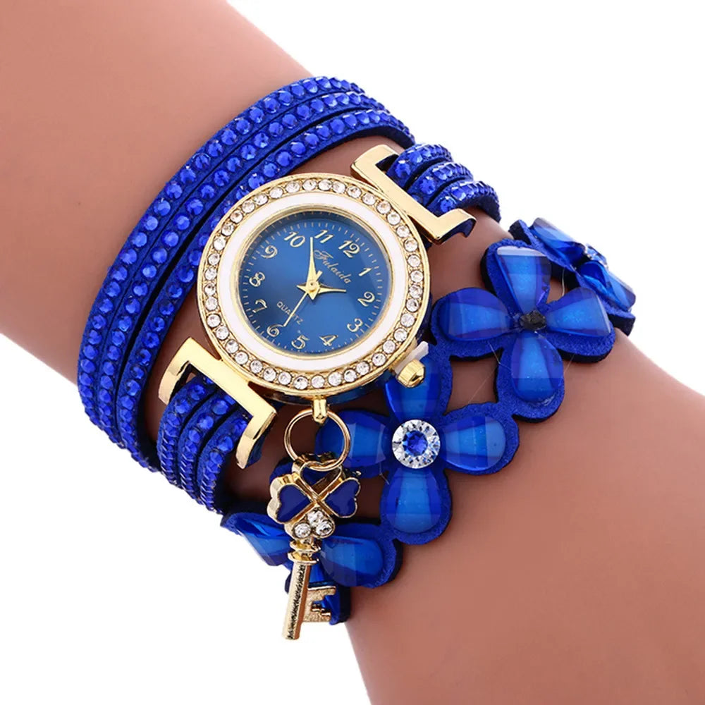 Leather Bracelet Women Watch