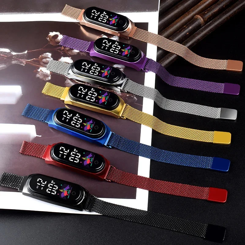 Digital Magnetic Watch Women