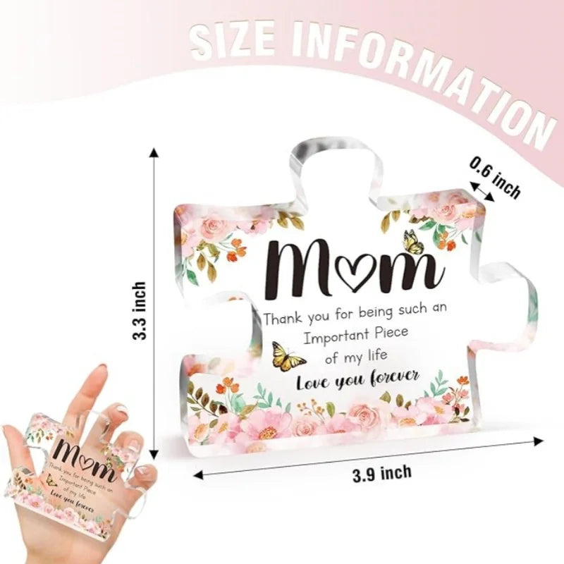 Mom Acrylic Puzzle Block Gift Mother's Day