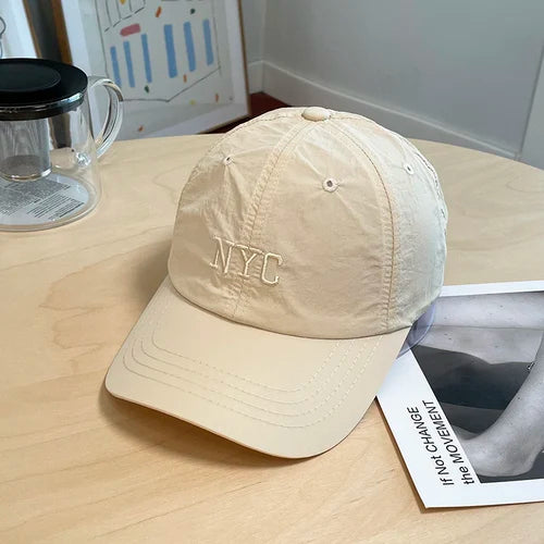 Embroidered Quick-Dry Women Cap
