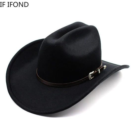 Vintage Wide Brim Cowboy Hat