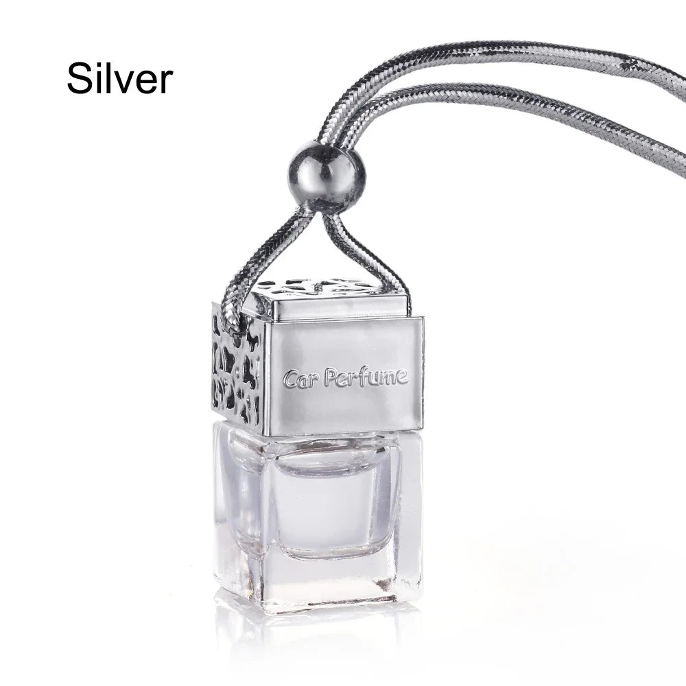 Hanging Glass Perfume Bottle Car Decor