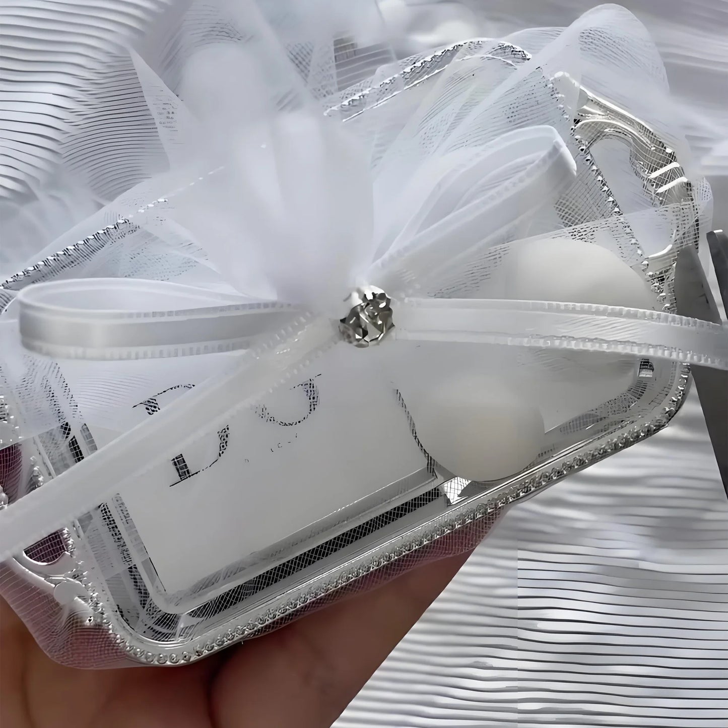 Gold Tea Tray Wedding Baby Shower Gift 100 Pcs