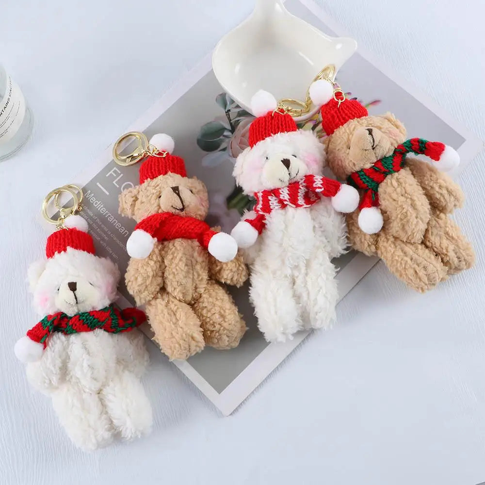 Bear Plush Keychain Car Bag Pendant Gift