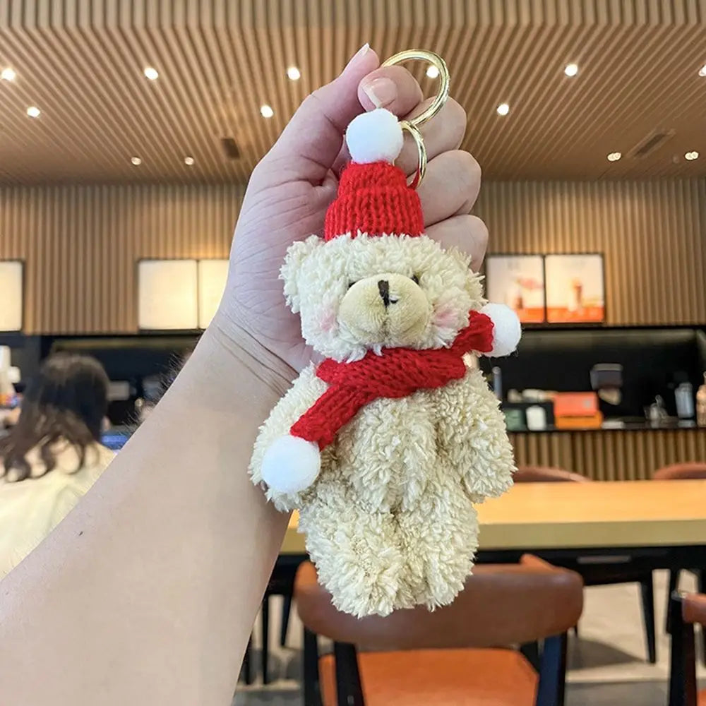 Bear Plush Keychain Car Bag Pendant Gift