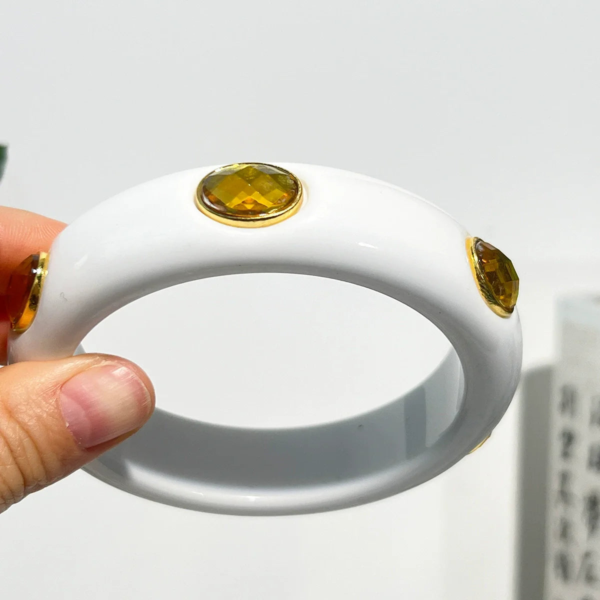 Tiger Eye Resin Cuff Bracelet