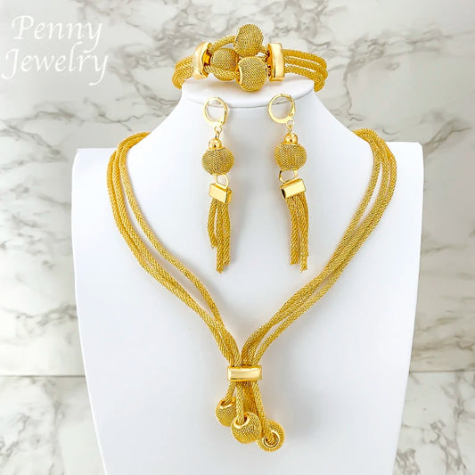 Dubai Gold Plated Jewelry Set