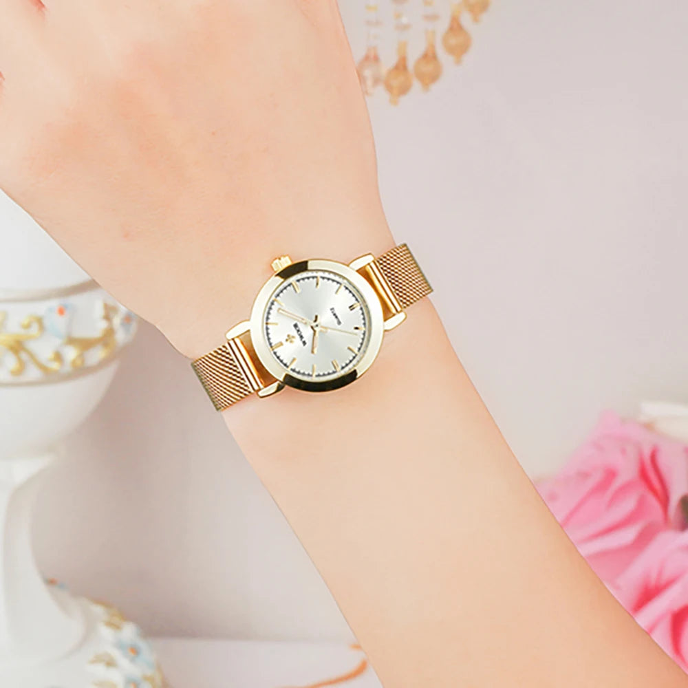 WWOOR Steel Bracelet Quartz Watch