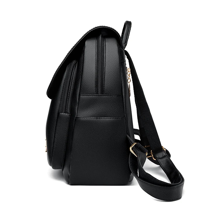 Luxury Leather Women Backpack