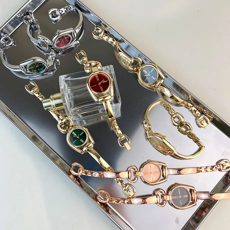 Retro Button Bracelet Watch