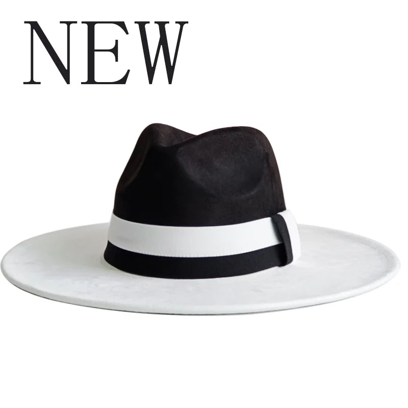 Women's Wide Brim Fedora Hat Retro Style