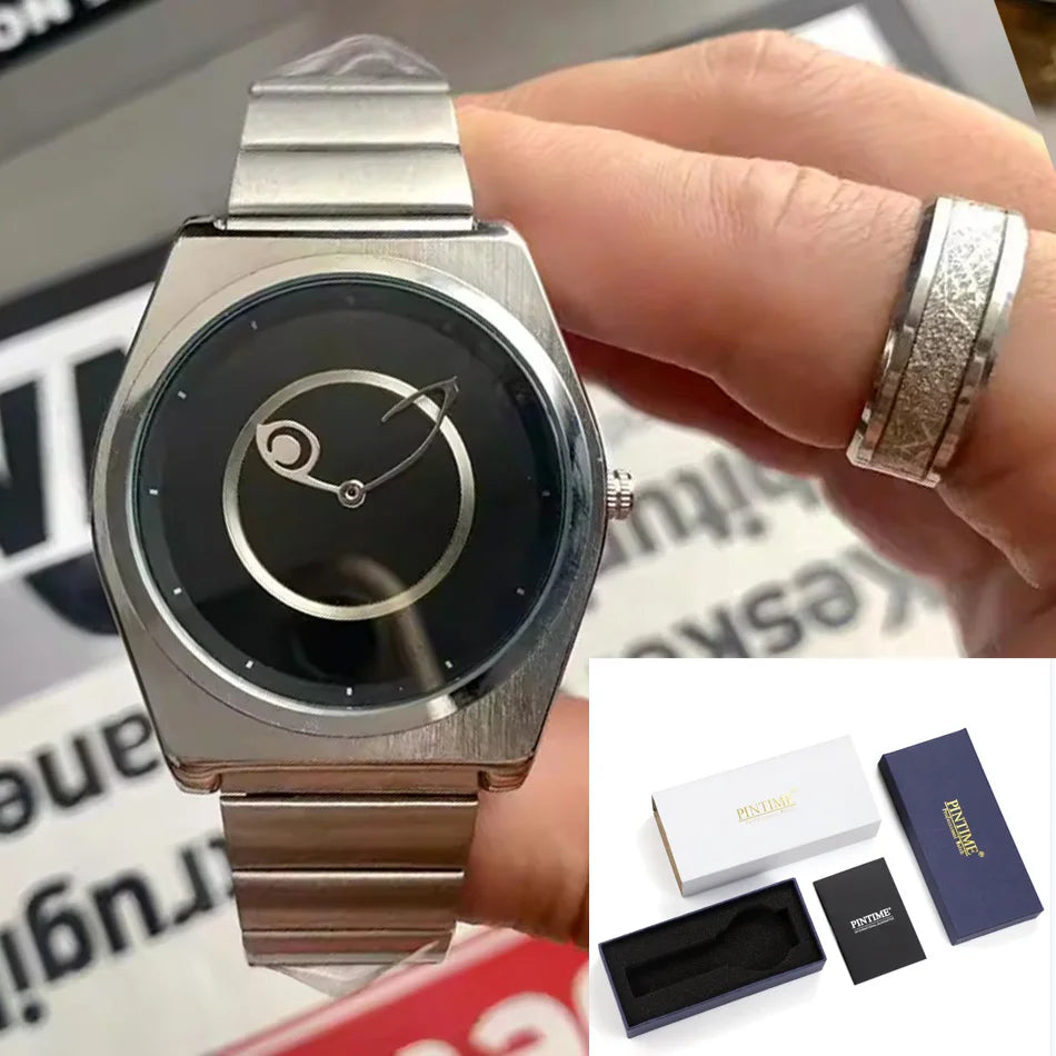 Unisex Steel Bracelet Quartz Watch Slim