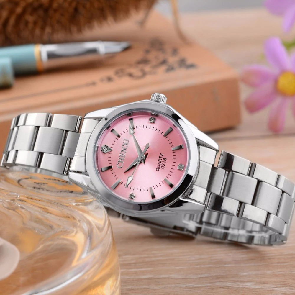 Women's Luminous Steel Analog Quartz Watch