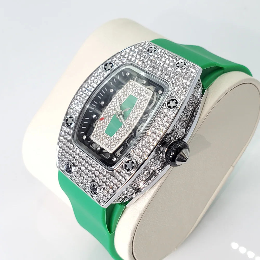Diamond Tonneau Women Watch