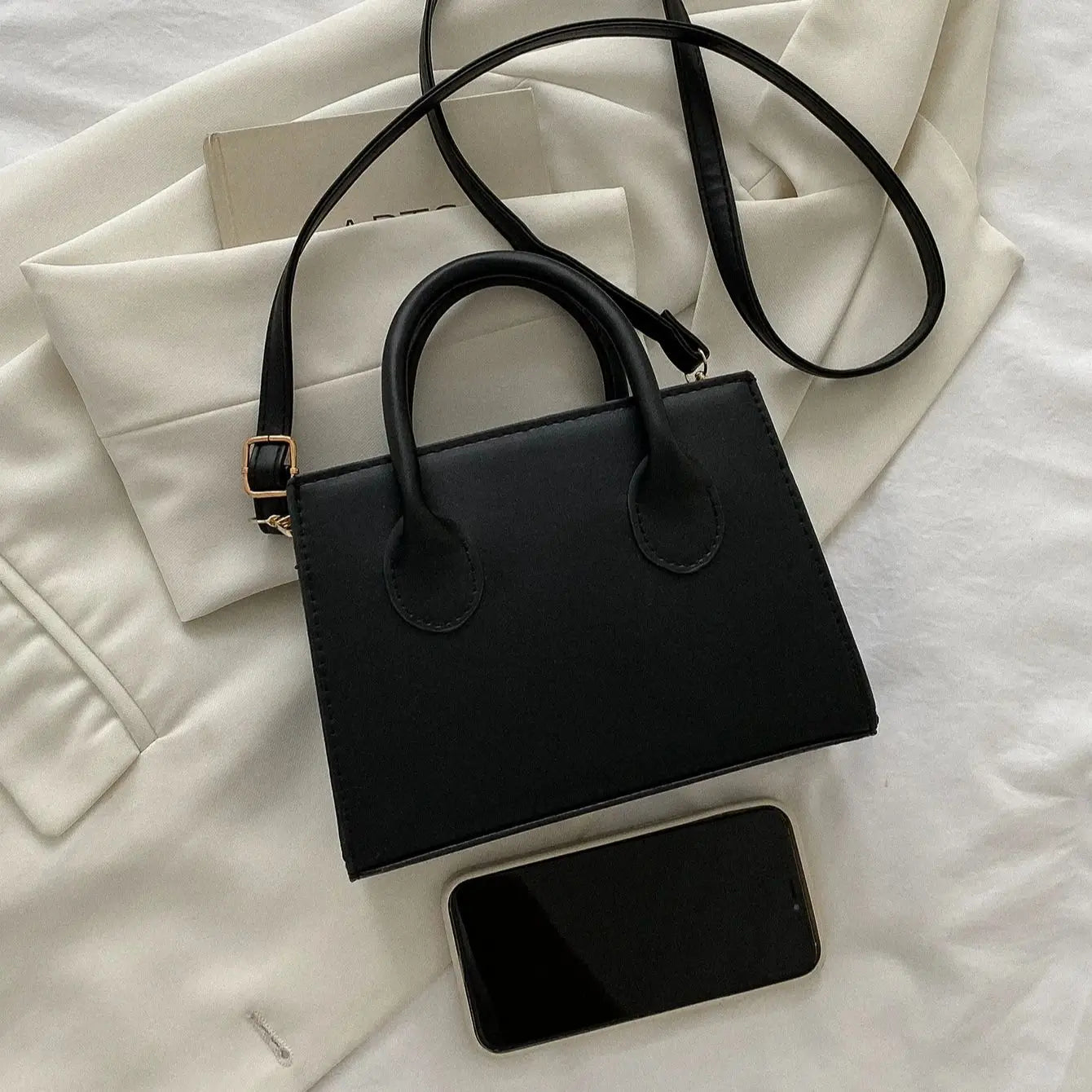 Women's PU Leather Large Travel Tote Bag