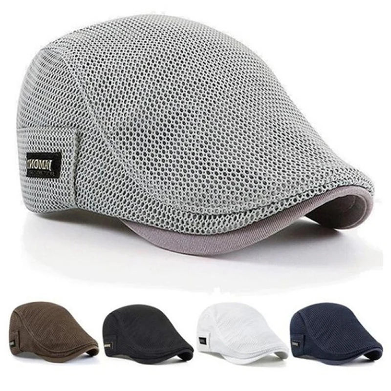 Mesh Breathable Newsboy Beret