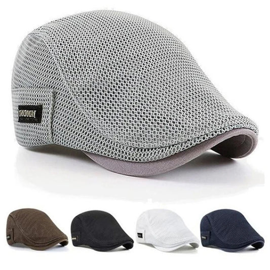 Mesh Breathable Newsboy Beret