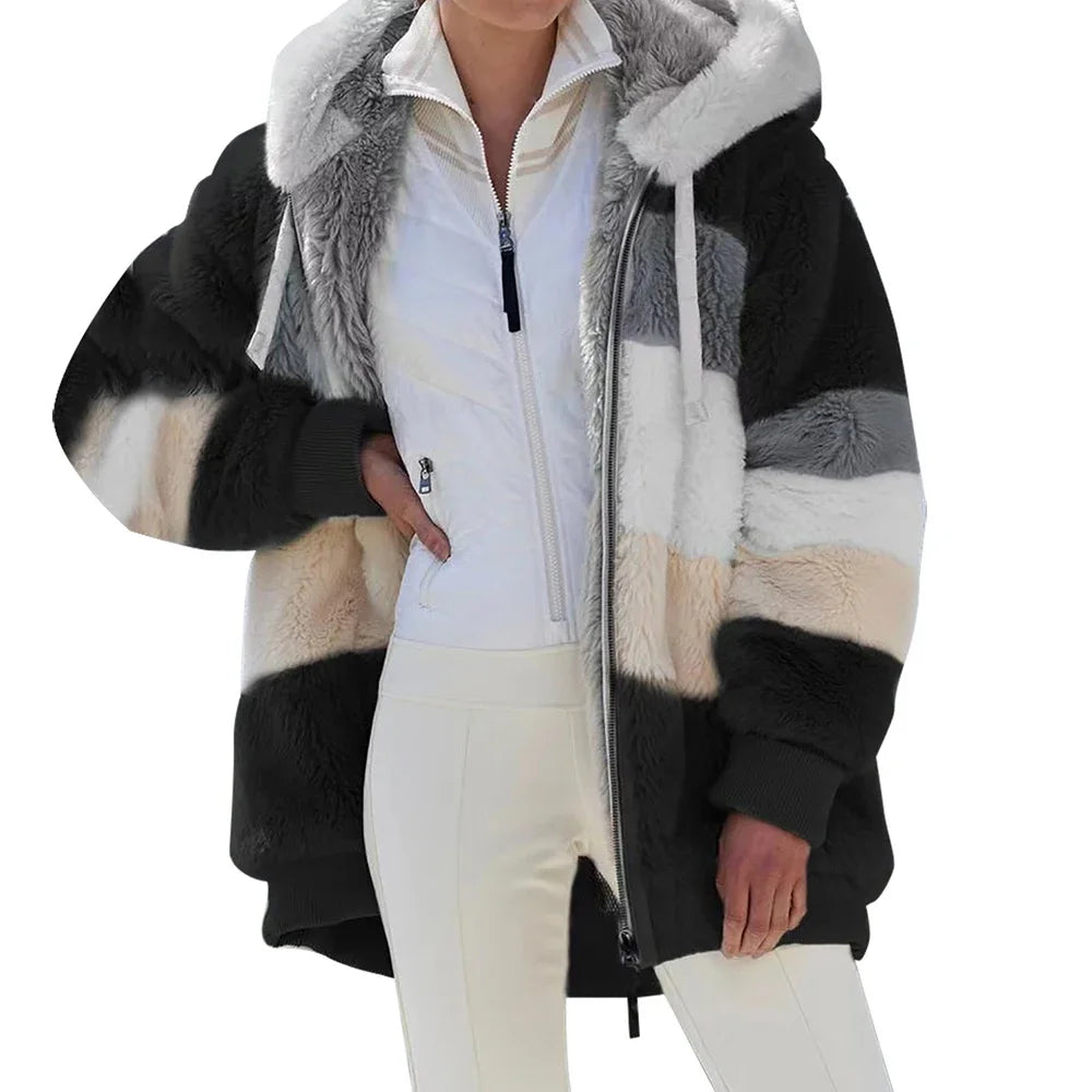 Women's Oversized Plush Jacket