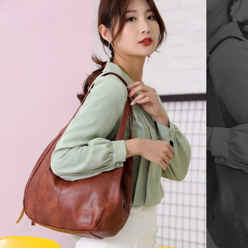 Vintage Luxury Shoulder Tote Bag
