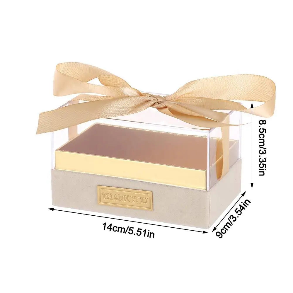 Acrylic Transparent Gift Box Bow Wedding