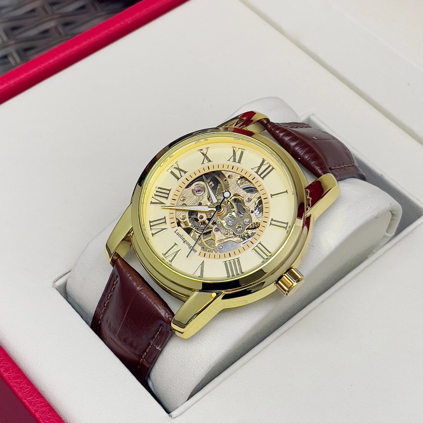 Men's Skeleton Automatic Mechanical Watch