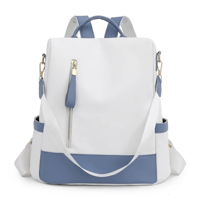 Leather Backpack Anti Theft