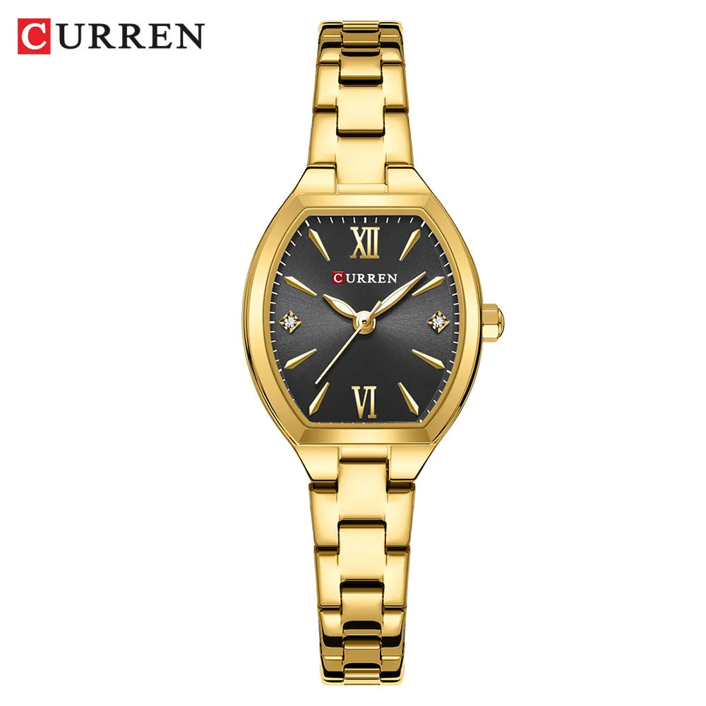CURREN Barrel-Shape Retro Ladies Watch