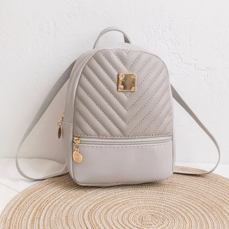 Mini Luxury Leather Women Backpack