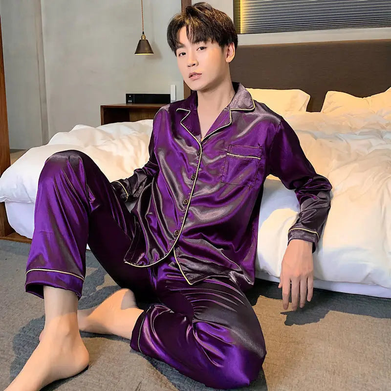 Silk Satin Men Pajama Set