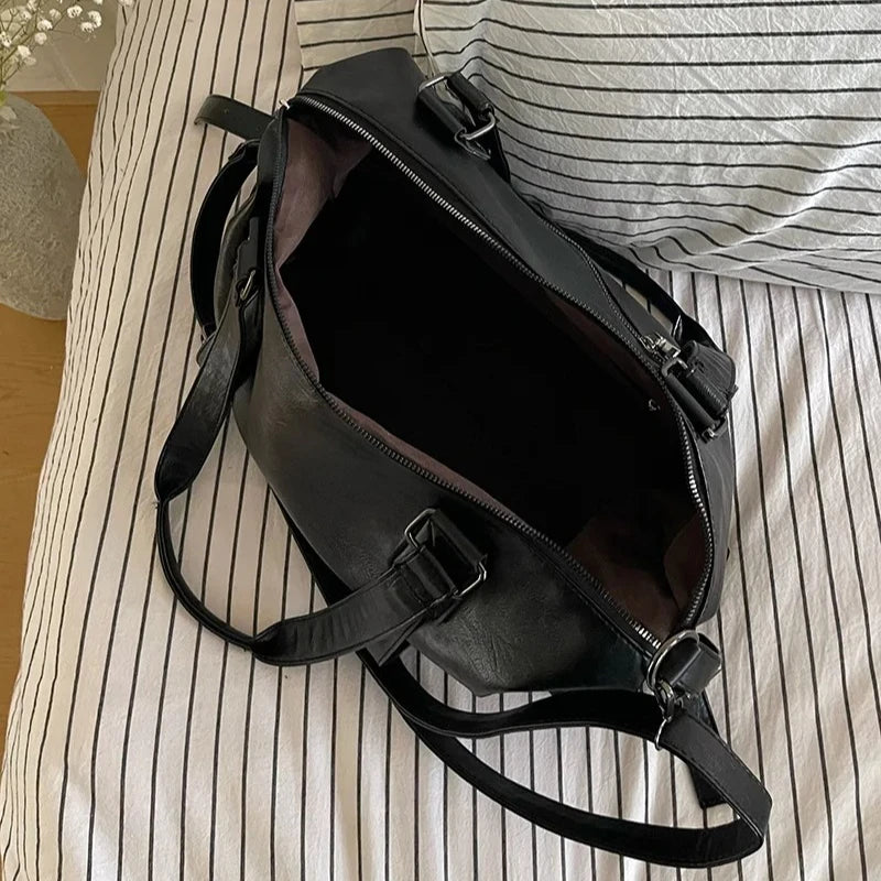 Vintage Leather Tote Bag