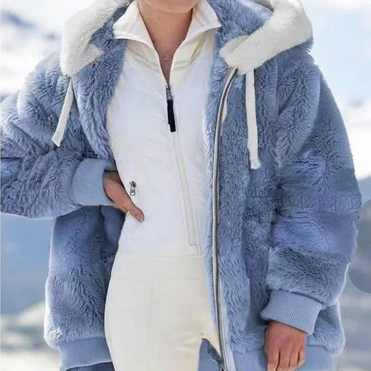 Women's Oversized Plush Jacket