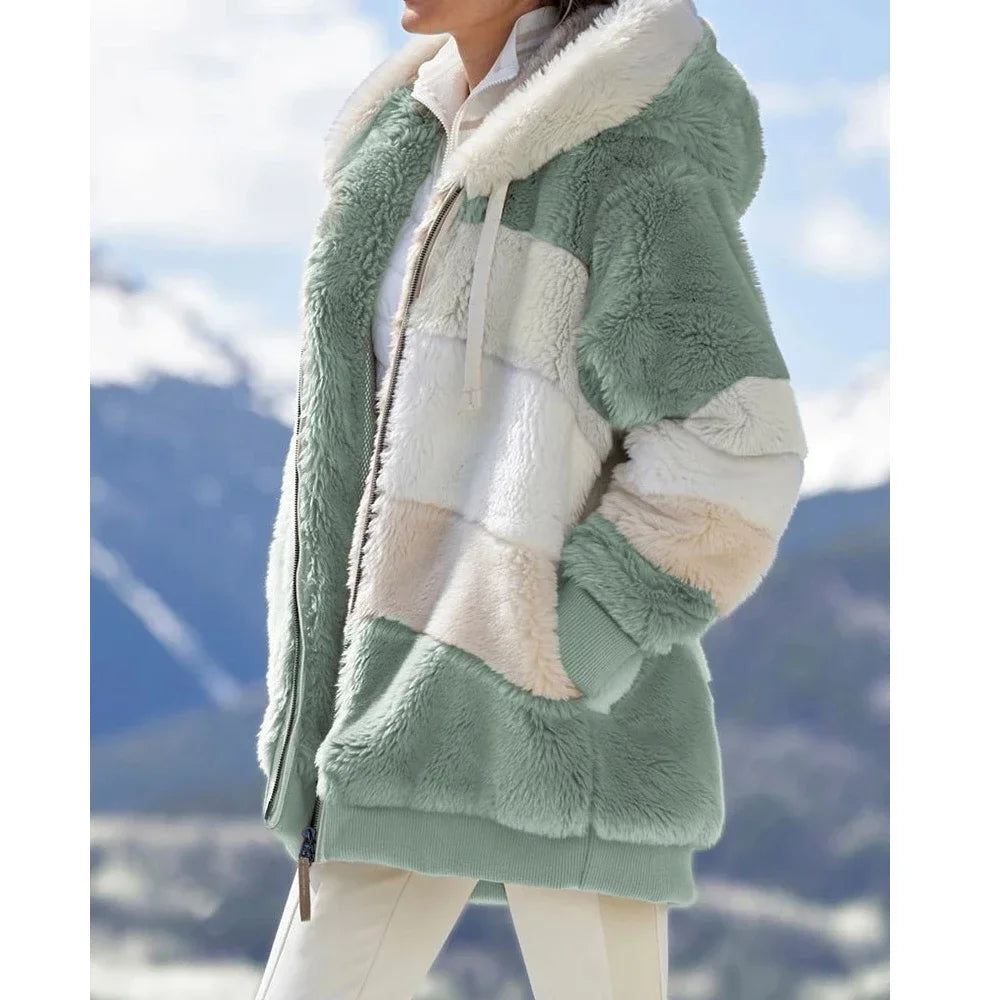 Women's Oversized Plush Jacket