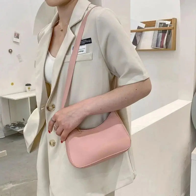 Retro PU Leather Hobo Bag