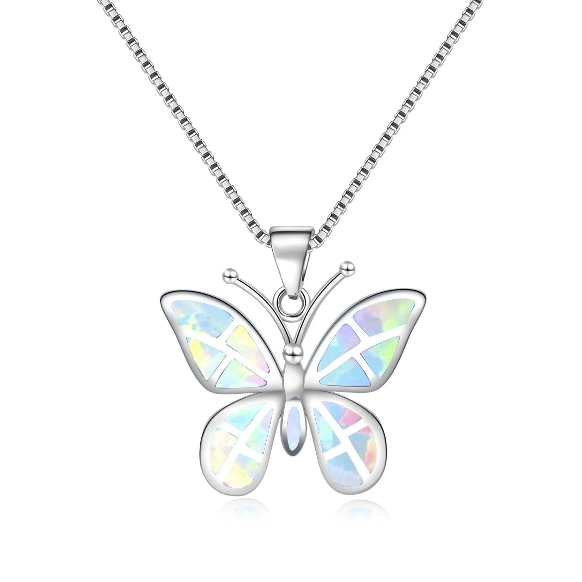 Butterfly Opal Pendant Necklace