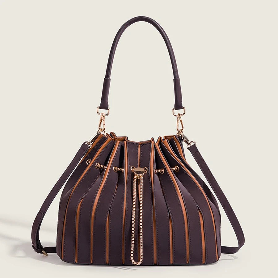 Pleated Shoulder Bag Luxury