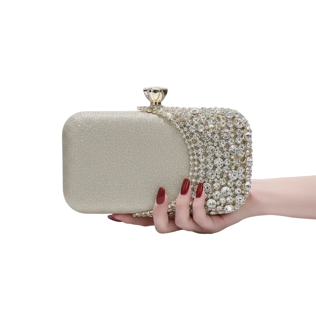 Diamond Sequin Evening Clutch Bag
