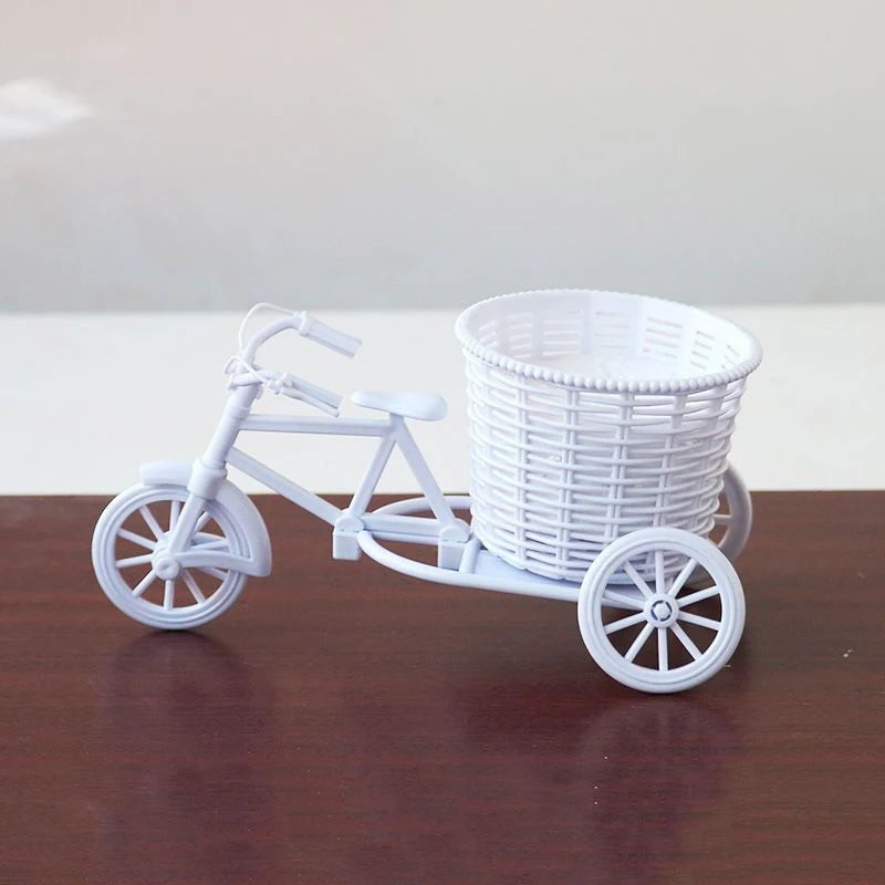 Tricycle Flower Basket Home Garden Decor