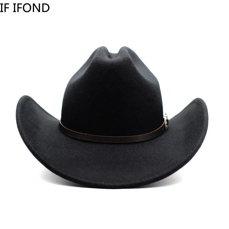 Vintage Wide Brim Cowboy Hat