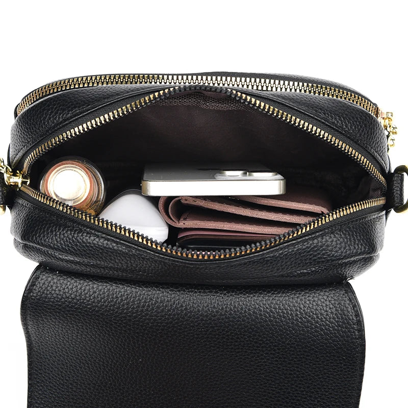 Soft Leather Small Messenger Bag