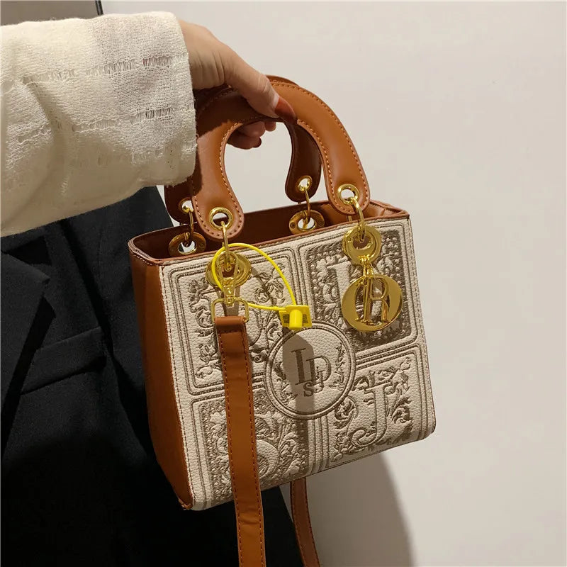Royal Embroidery Crossbody Bag