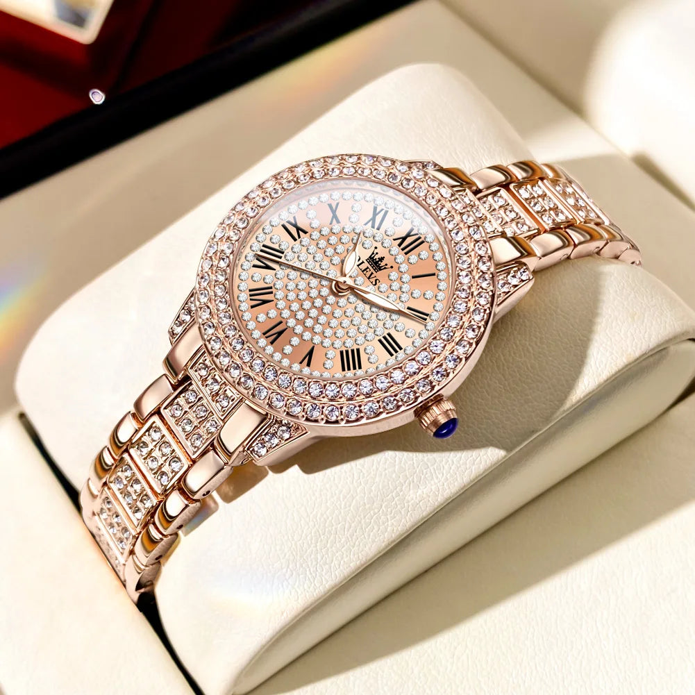 OLEVS Diamond Dial Ladies Watch