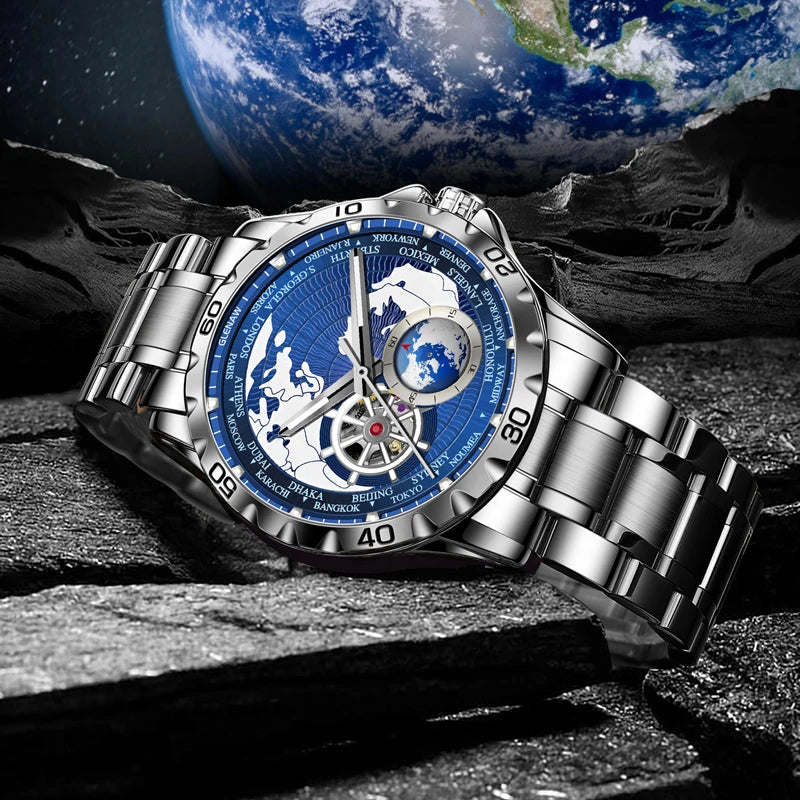 GLENAW Earth Mechanical Watch