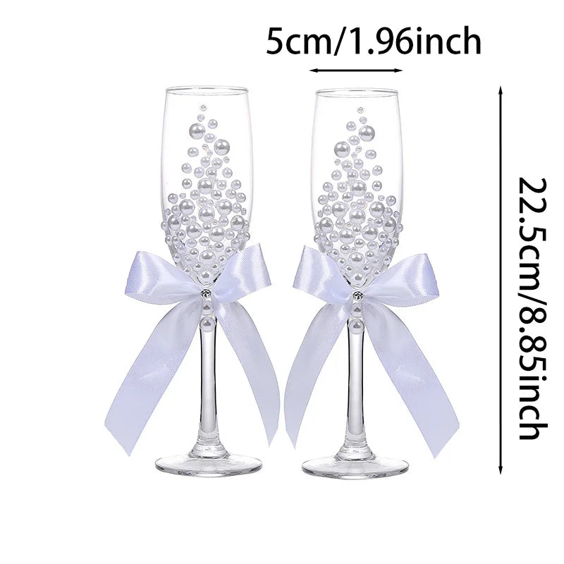 Tall Red Wine Glass Gift Box Set Crystal