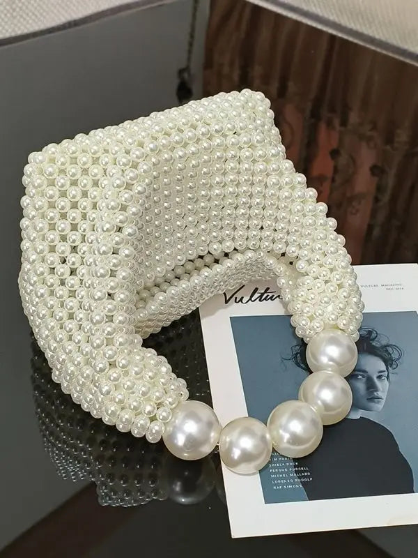 Pearl Handbag Shoulder Tote