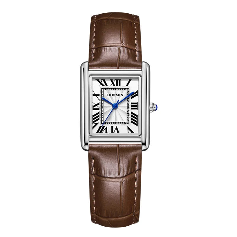 Couple Leather Quartz Watch Set