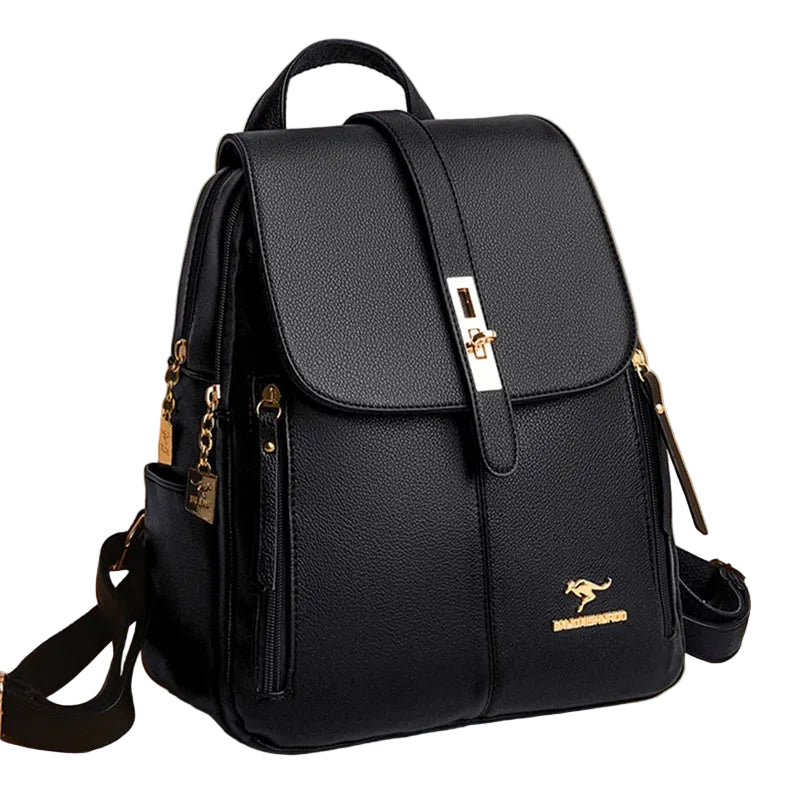 Vintage Leather Women Backpack