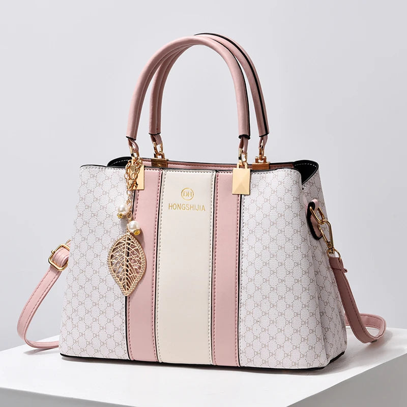 Elegant Leather Top-Handle Tote