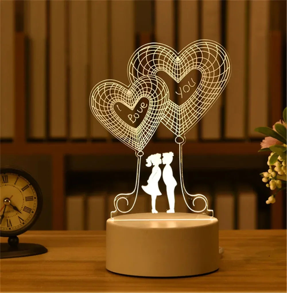 3D Acrylic Neon Sign USB LED Night Light