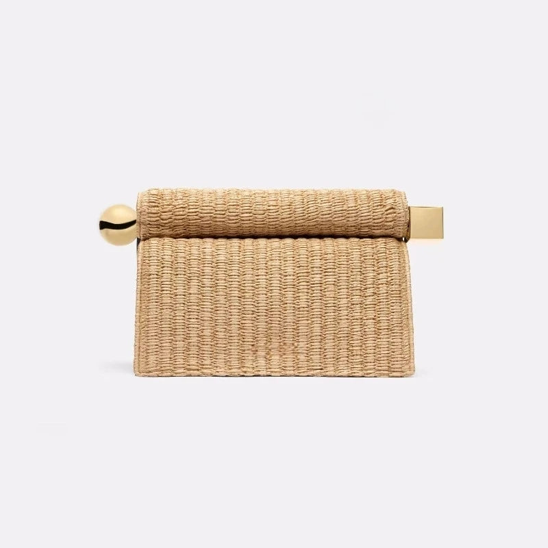 Women's Metal Clutch Prom Crossbody Bag